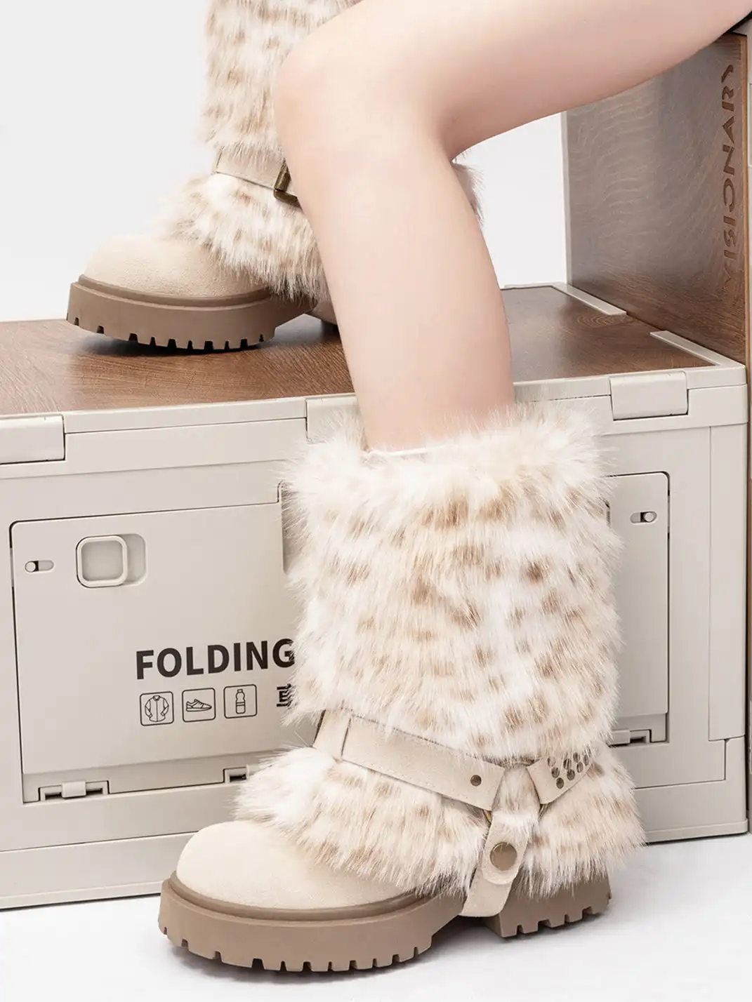 OLDMEOW |  Waterproof Chunky Heel Snow Boots