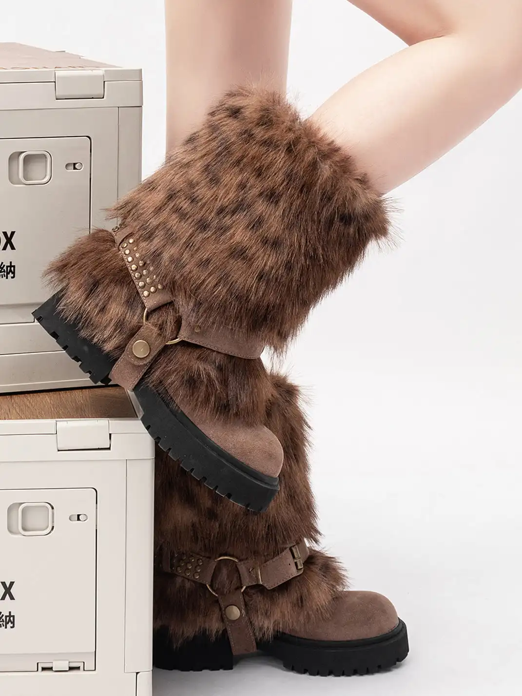 OLDMEOW |  Waterproof Chunky Heel Snow Boots