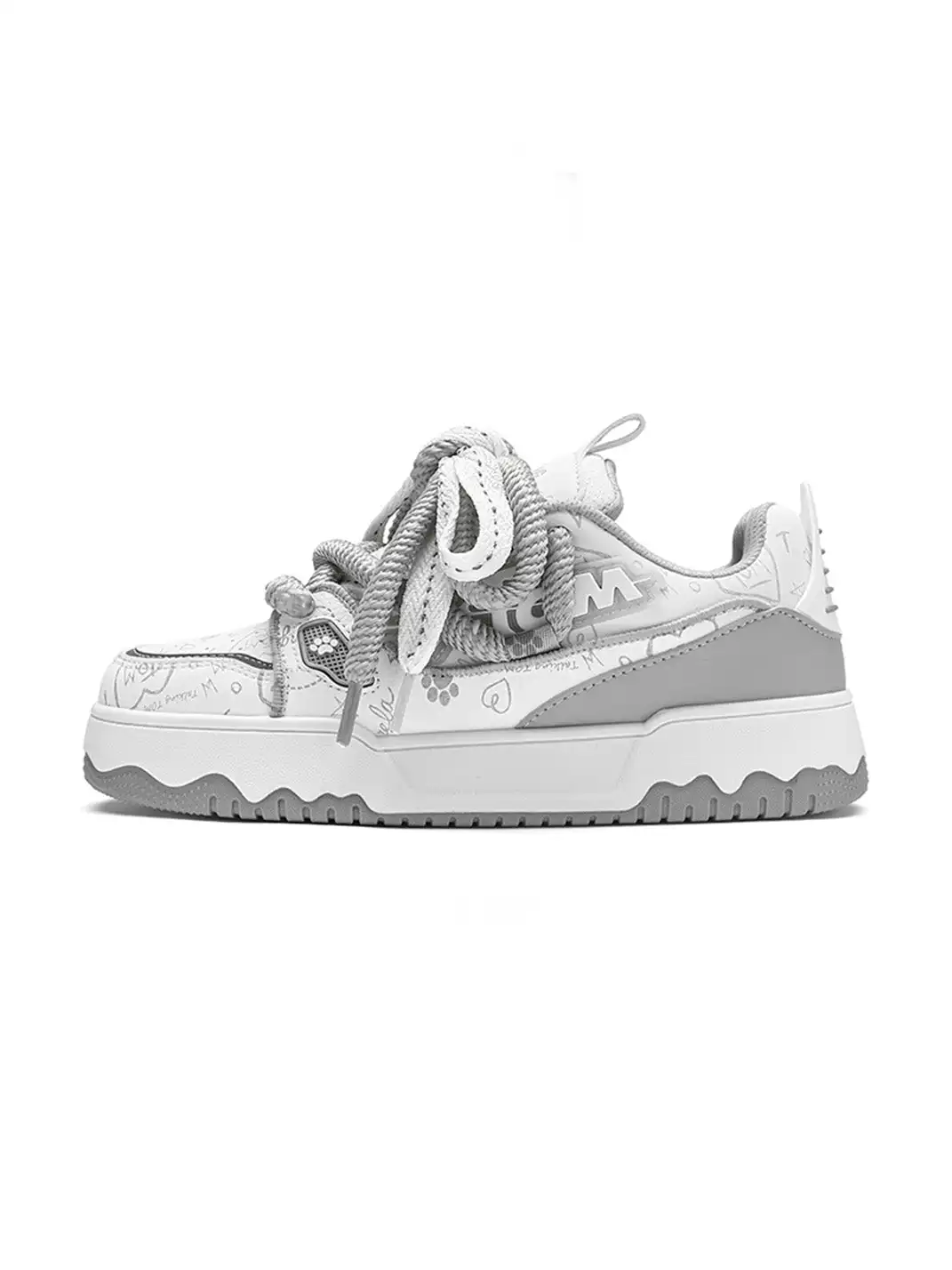 TALKING TOM丨Burgundy Casual Bread Sneakers