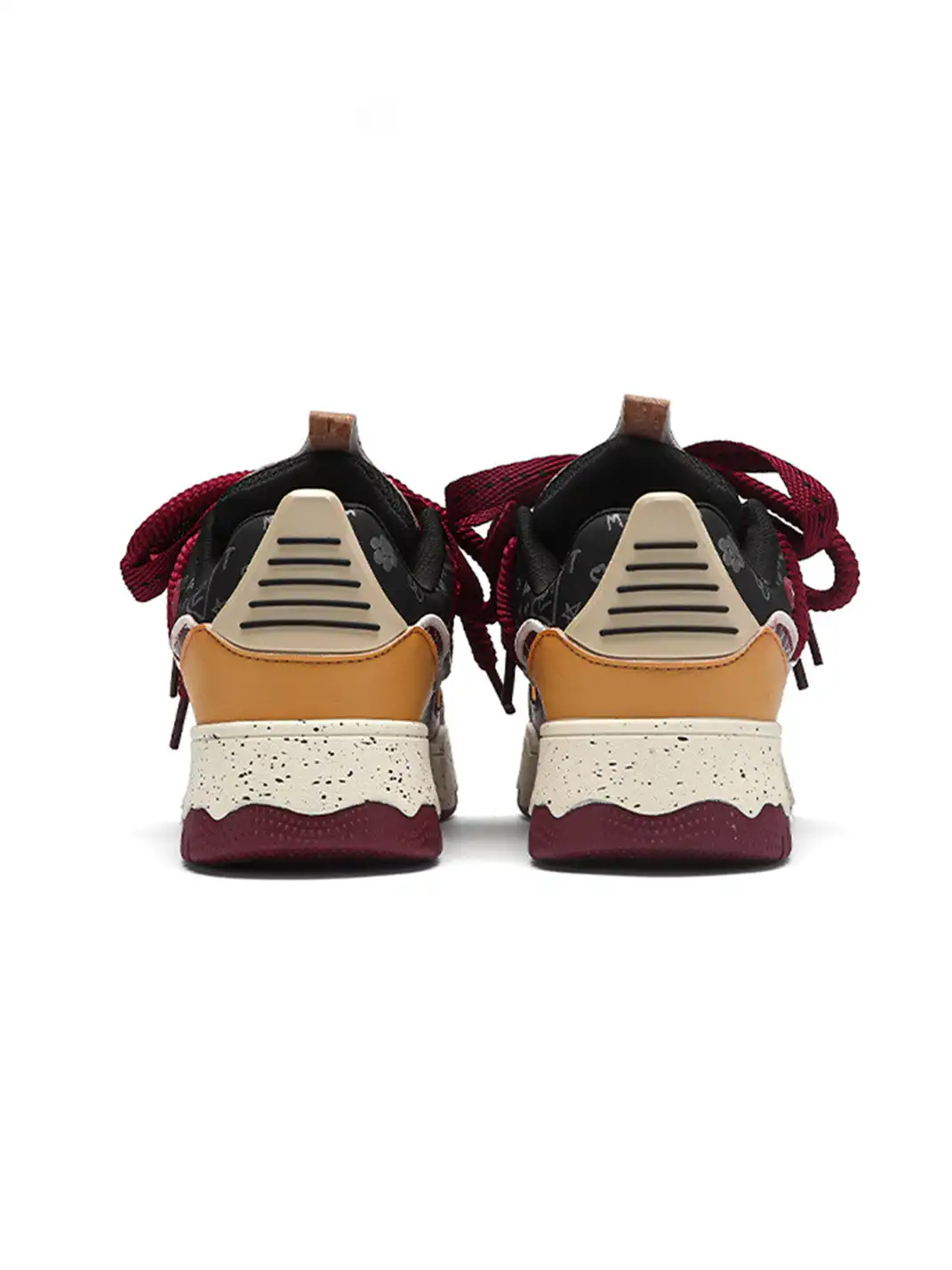 TALKING TOM丨Burgundy Casual Bread Sneakers