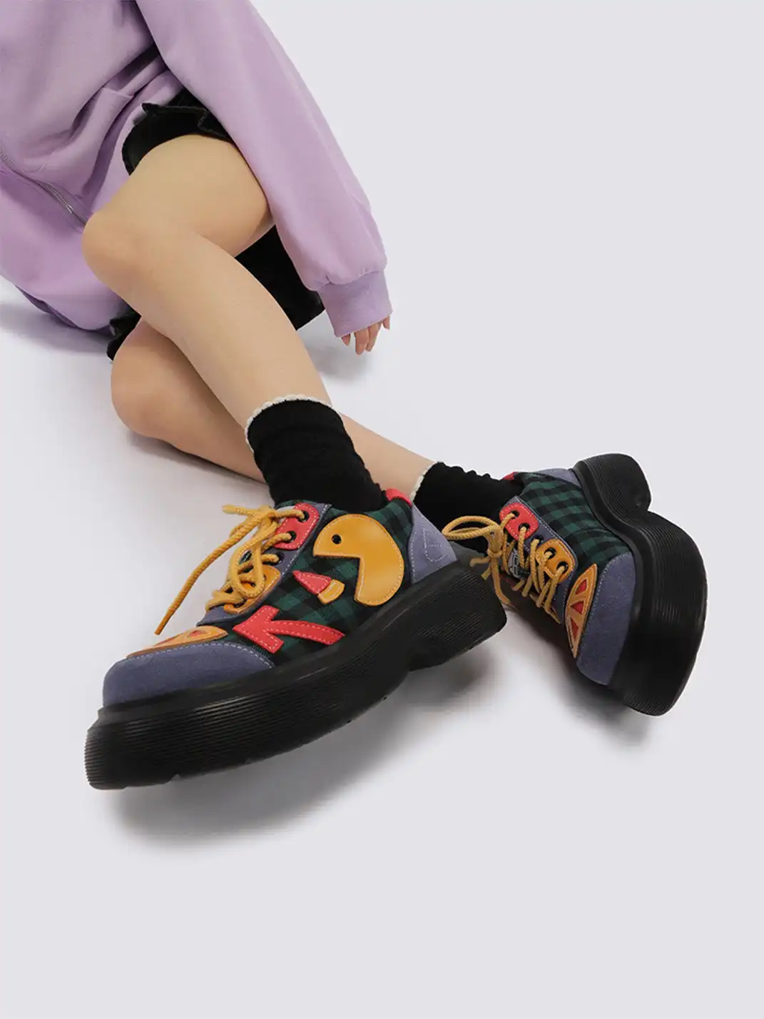 Yeah Hot丨Colorblock Platform Sneakers