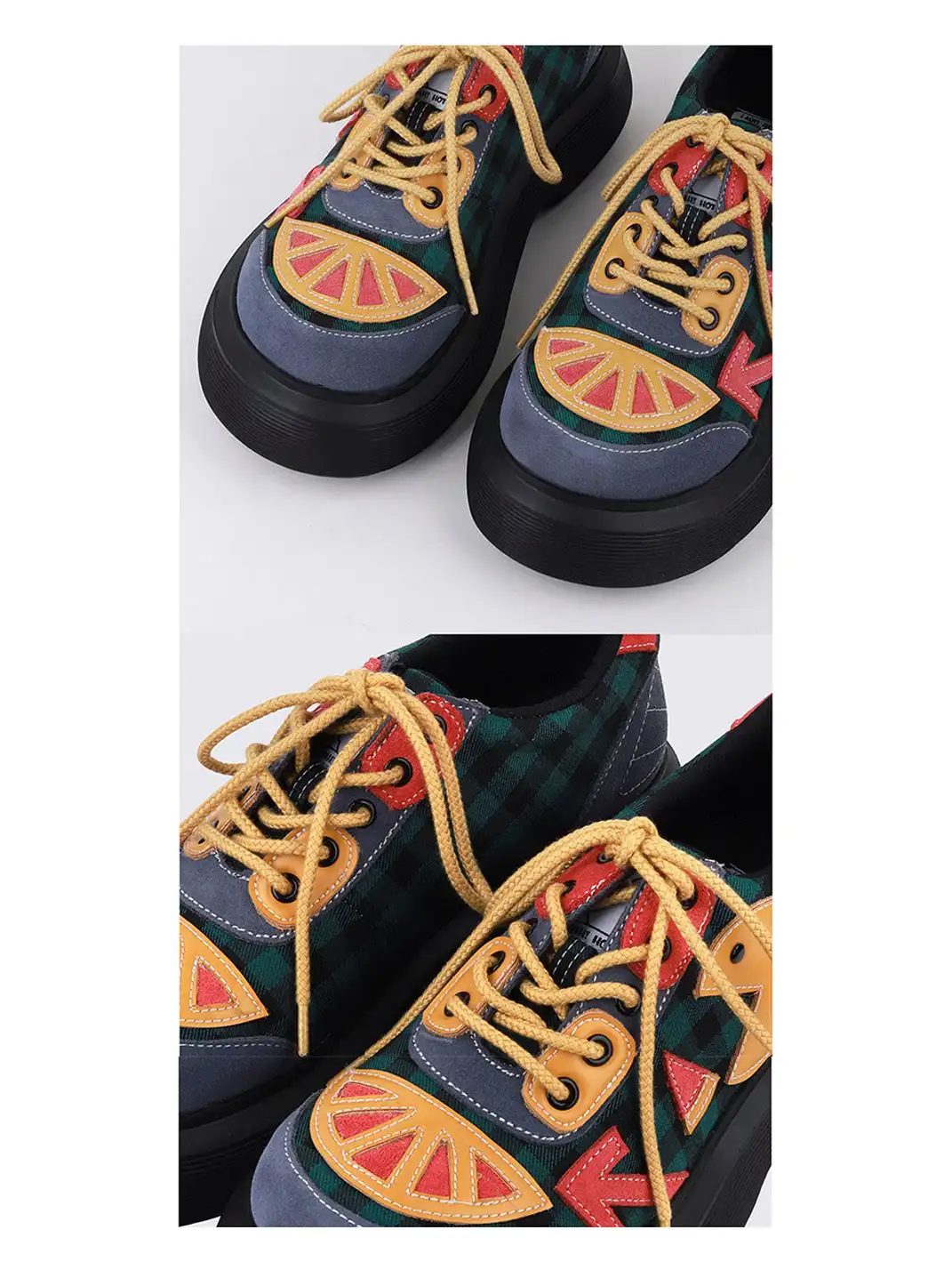 Yeah Hot丨Colorblock Platform Sneakers