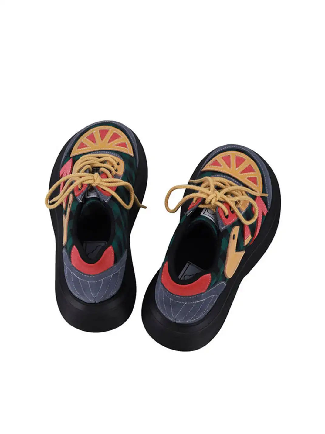 Yeah Hot丨Colorblock Platform Sneakers