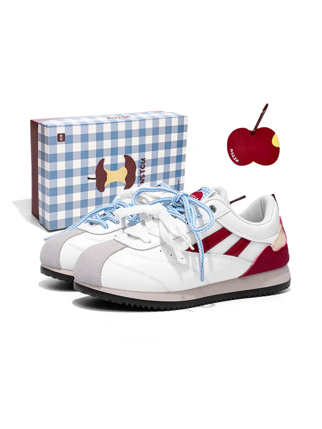 NSTCU丨Apple Pattern Mesh Casual Sneakers