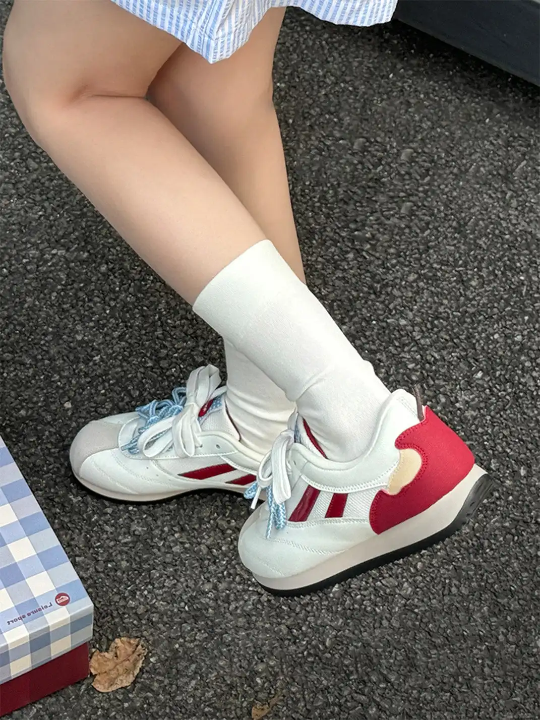 NSTCU丨Apple Pattern Mesh Casual Sneakers