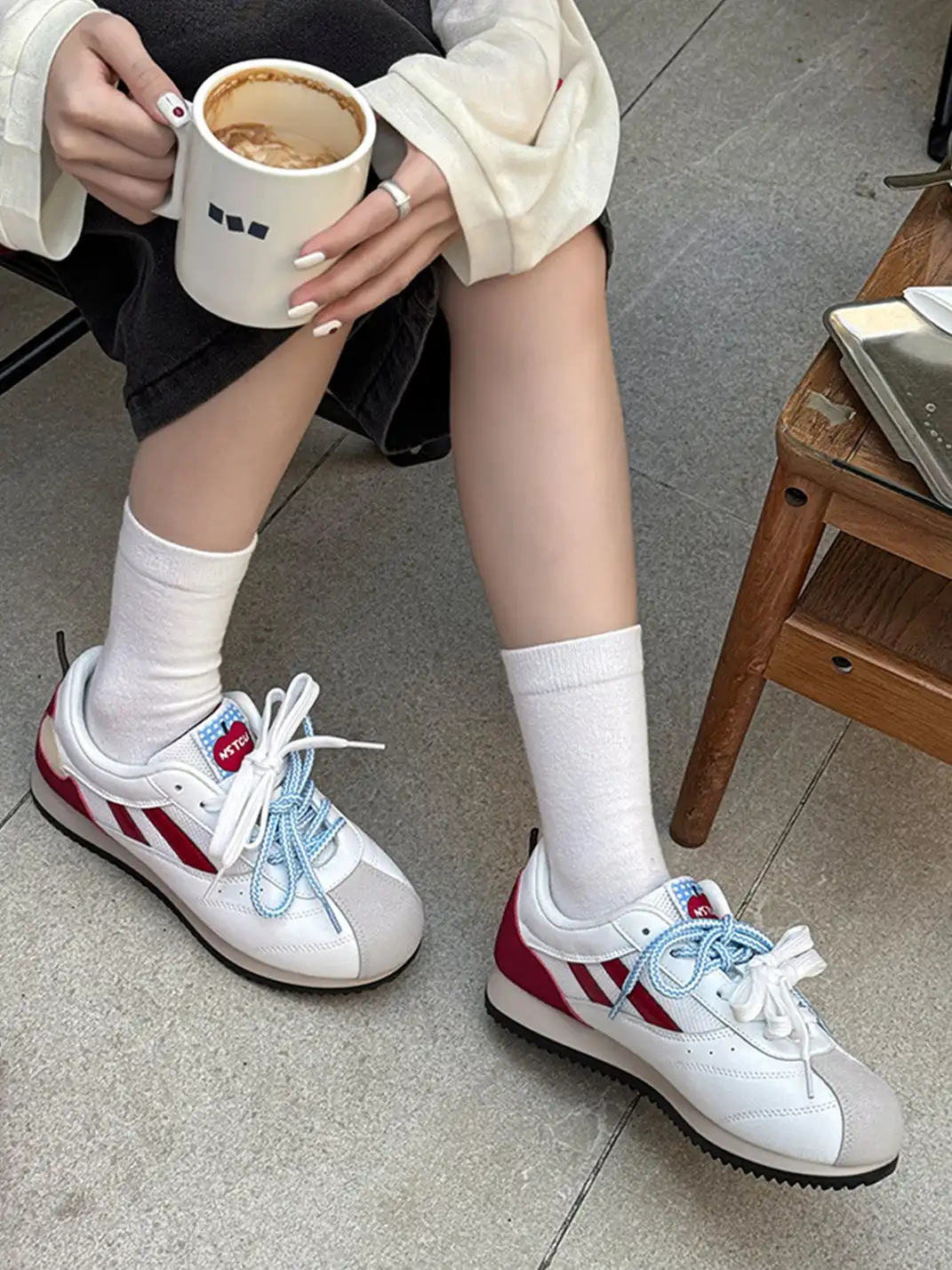 NSTCU丨Apple Pattern Mesh Casual Sneakers