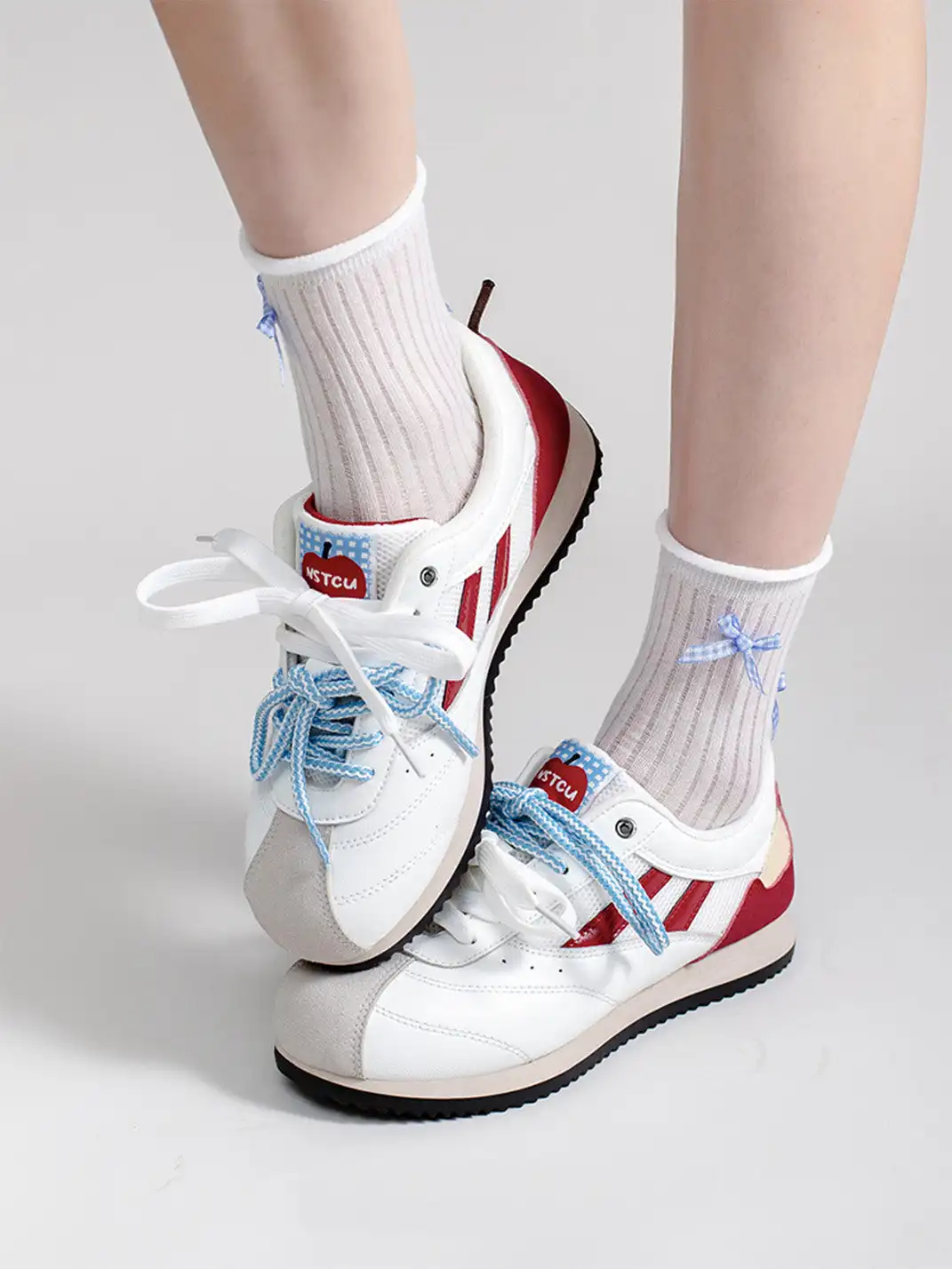 NSTCU丨Apple Pattern Mesh Casual Sneakers