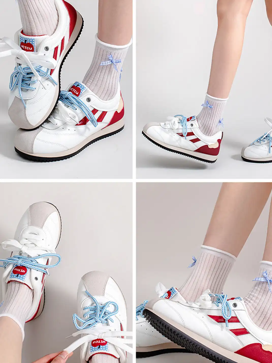 NSTCU丨Apple Pattern Mesh Casual Sneakers