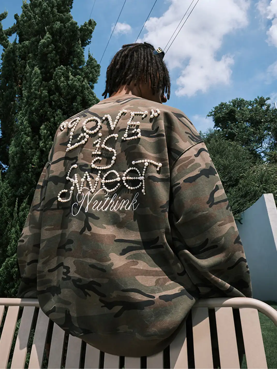 Nuthink | Pearl Camo Crew Neck Sweatshirt