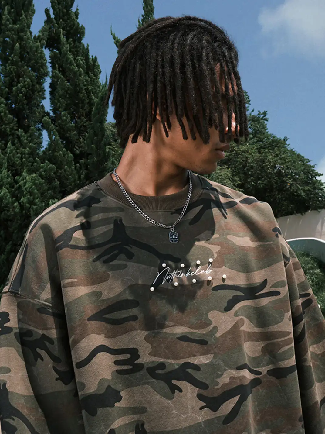 Nuthink | Pearl Camo Crew Neck Sweatshirt