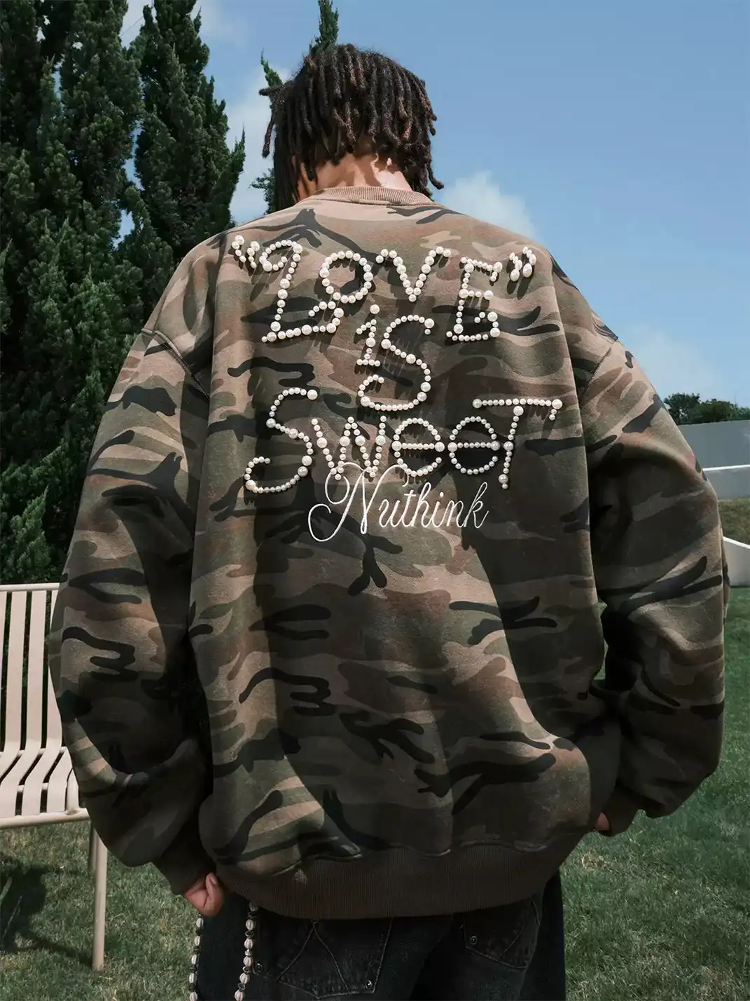 Nuthink | Pearl Camo Crew Neck Sweatshirt