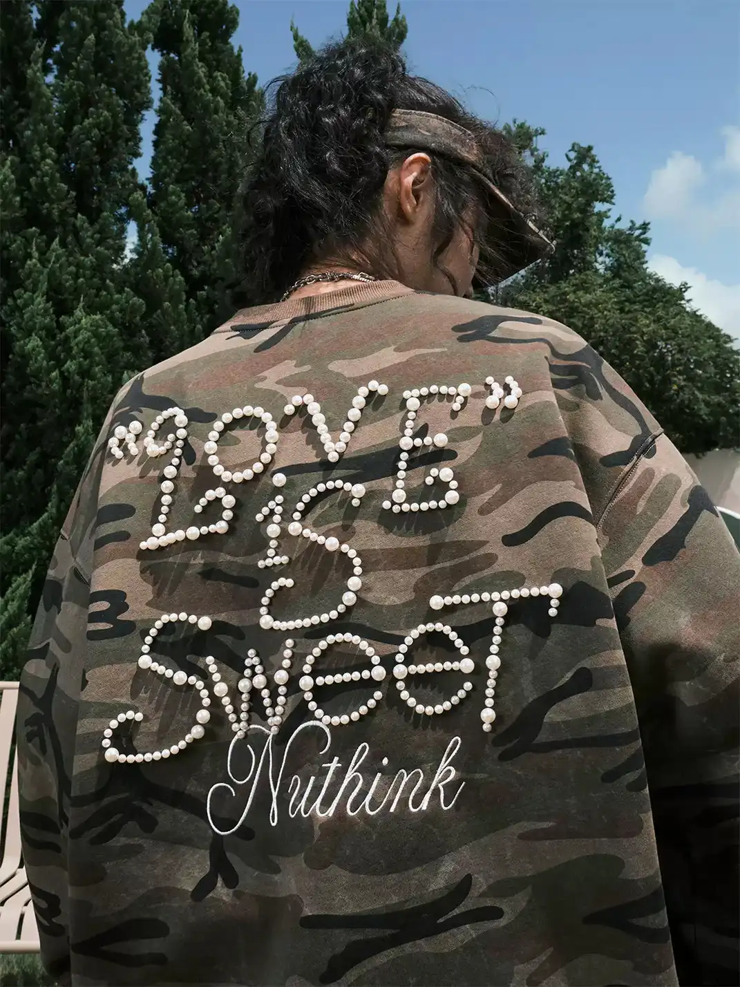 Nuthink | Pearl Camo Crew Neck Sweatshirt