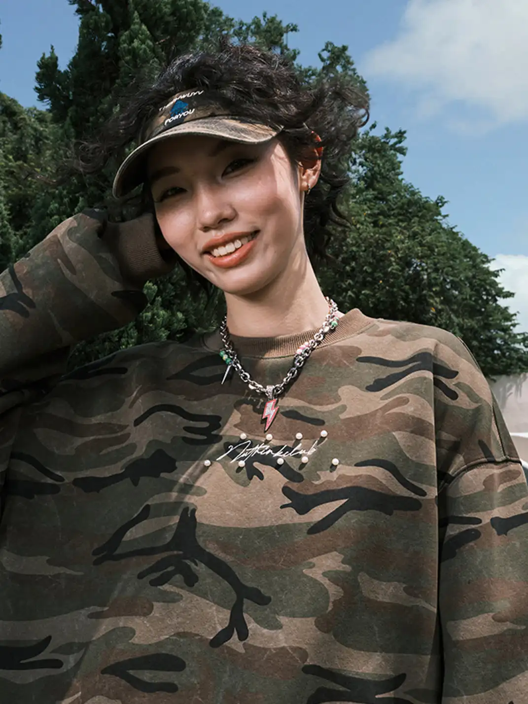 Nuthink | Pearl Camo Crew Neck Sweatshirt