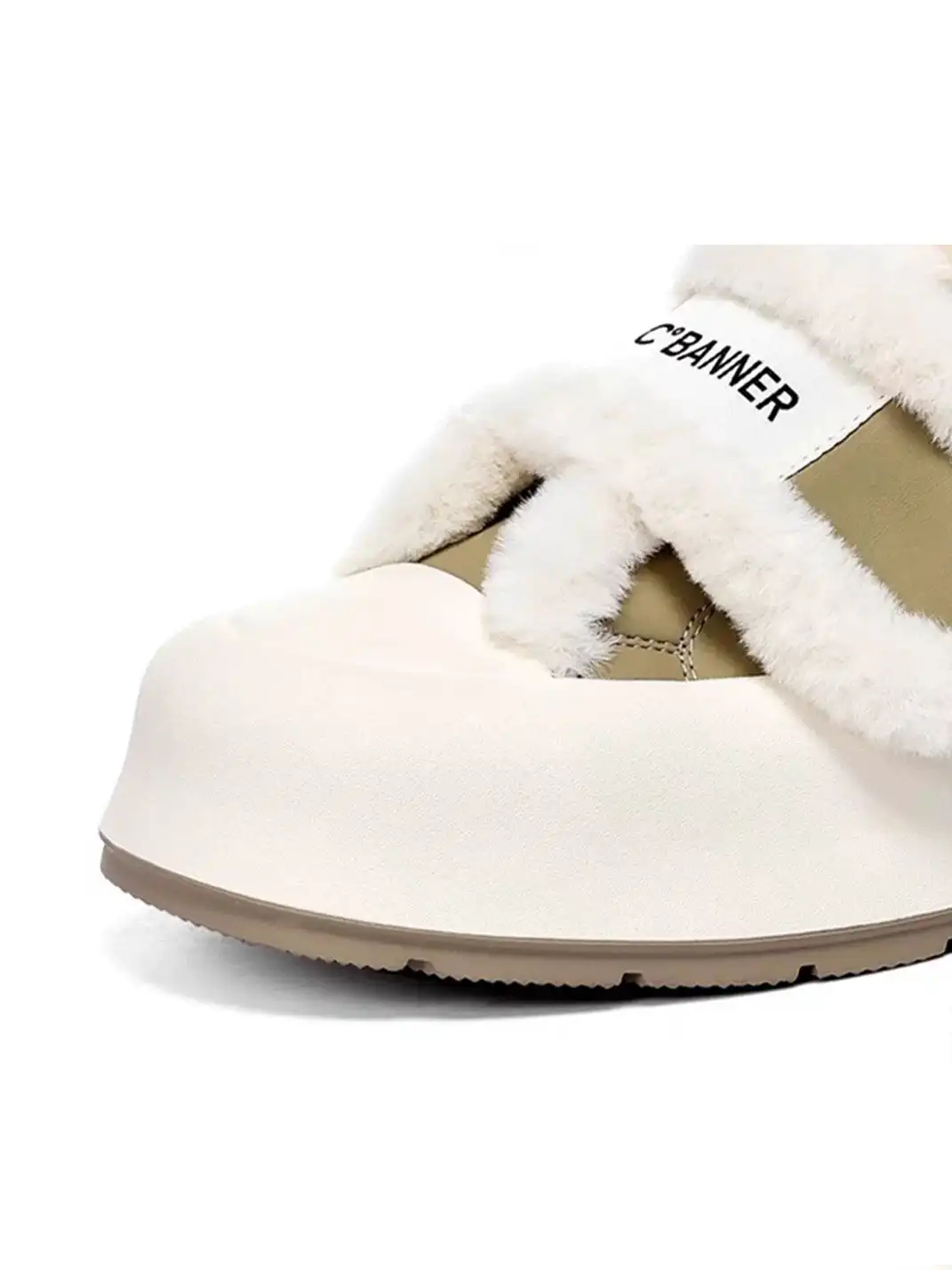 C.BANNER丨Casual Plush Velcro Platform Shoes