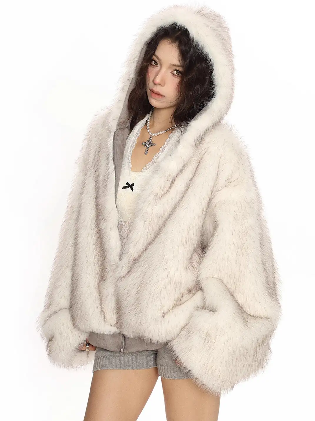 BIGGOLD | Suede Plush Reversible Parka Jacket