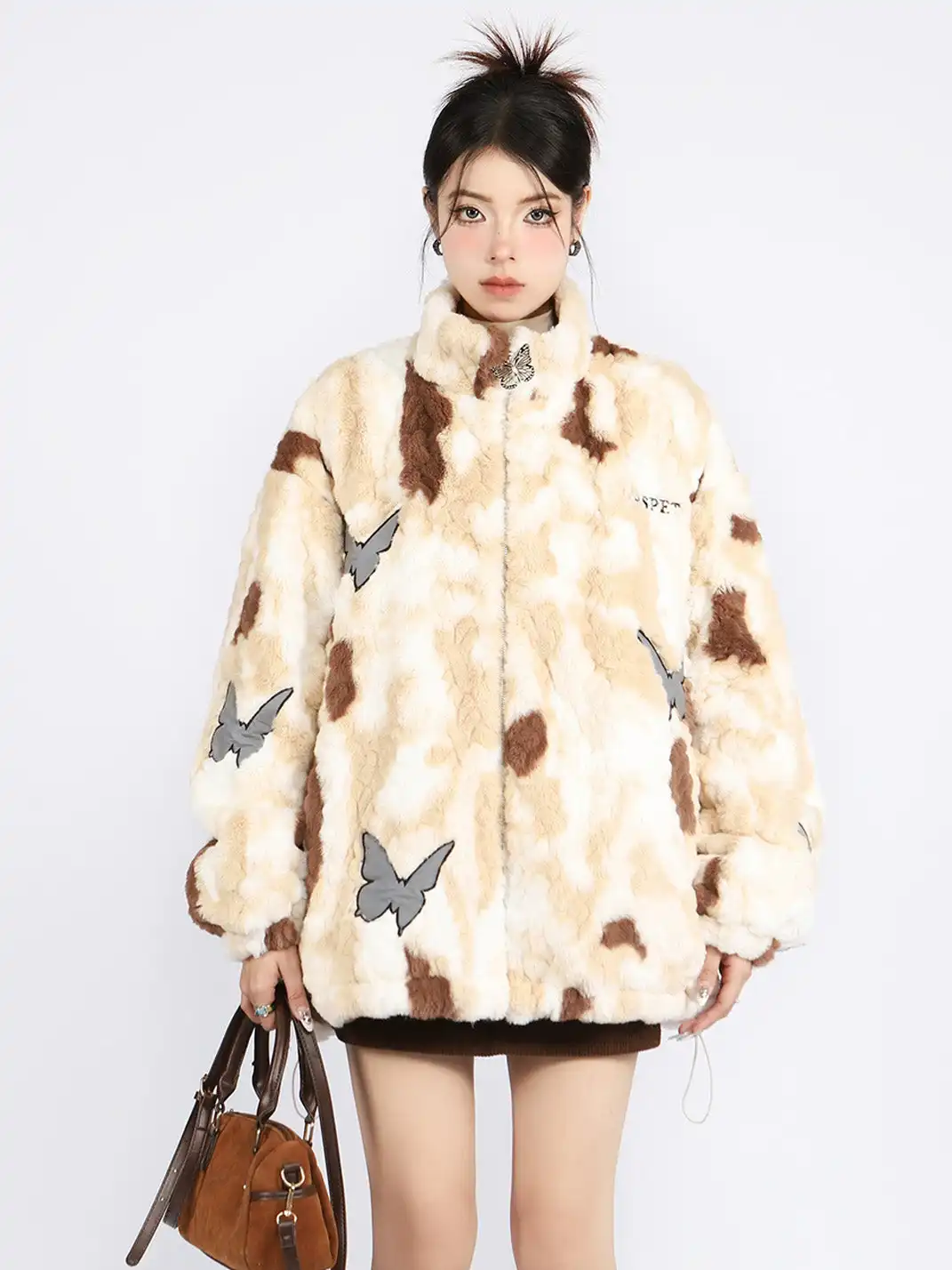BIGGOLD | Tie Dye Butterfly Lambswool Coat