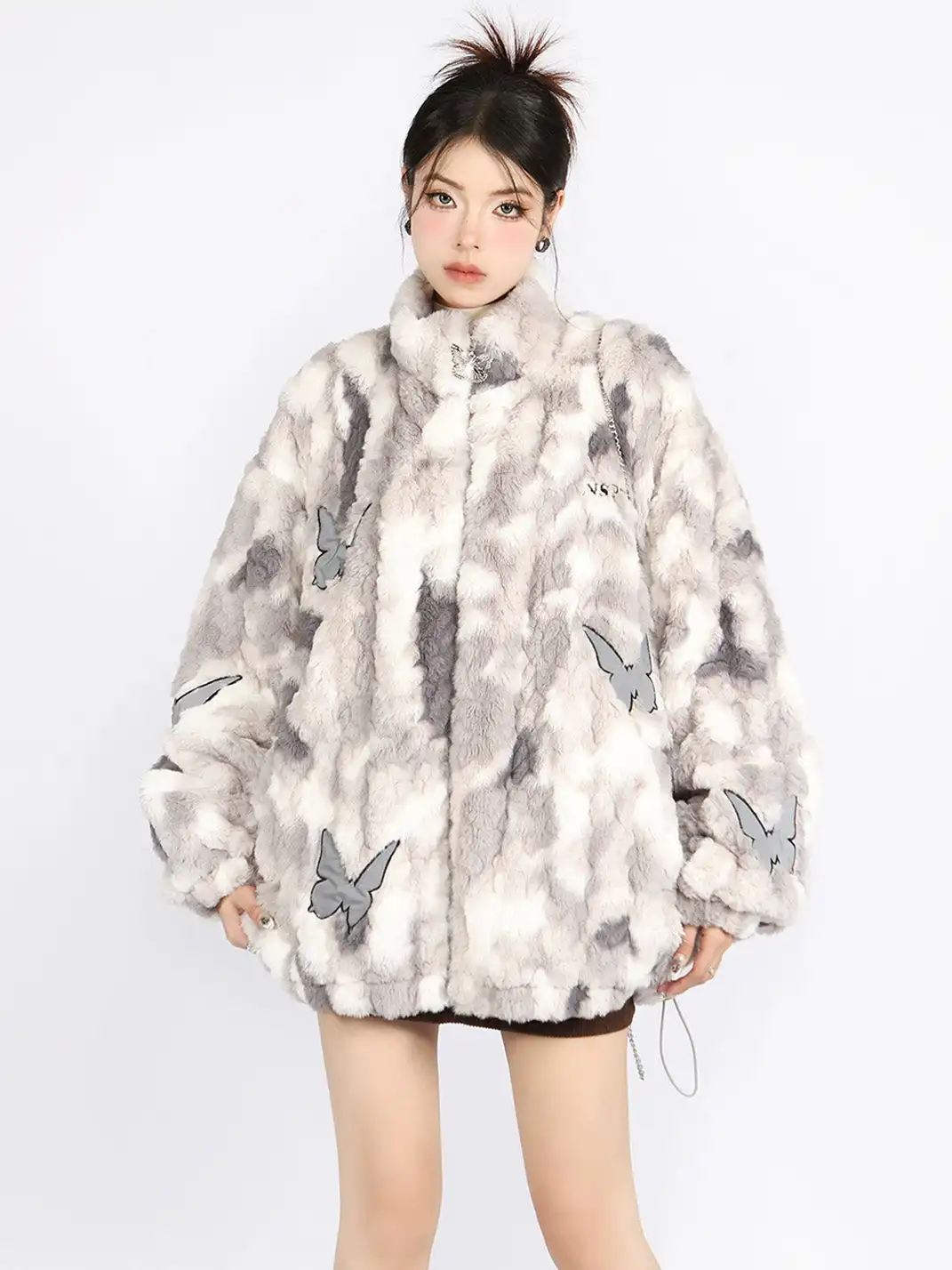 BIGGOLD | Tie Dye Butterfly Lambswool Coat