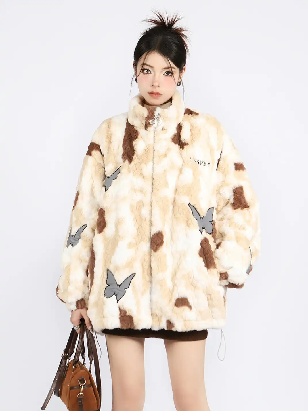 BIGGOLD | Tie Dye Butterfly Lambswool Coat