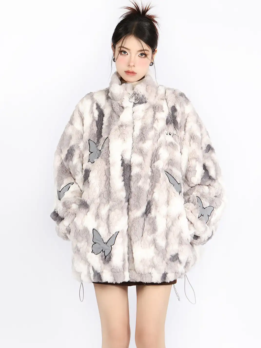 BIGGOLD | Tie Dye Butterfly Lambswool Coat
