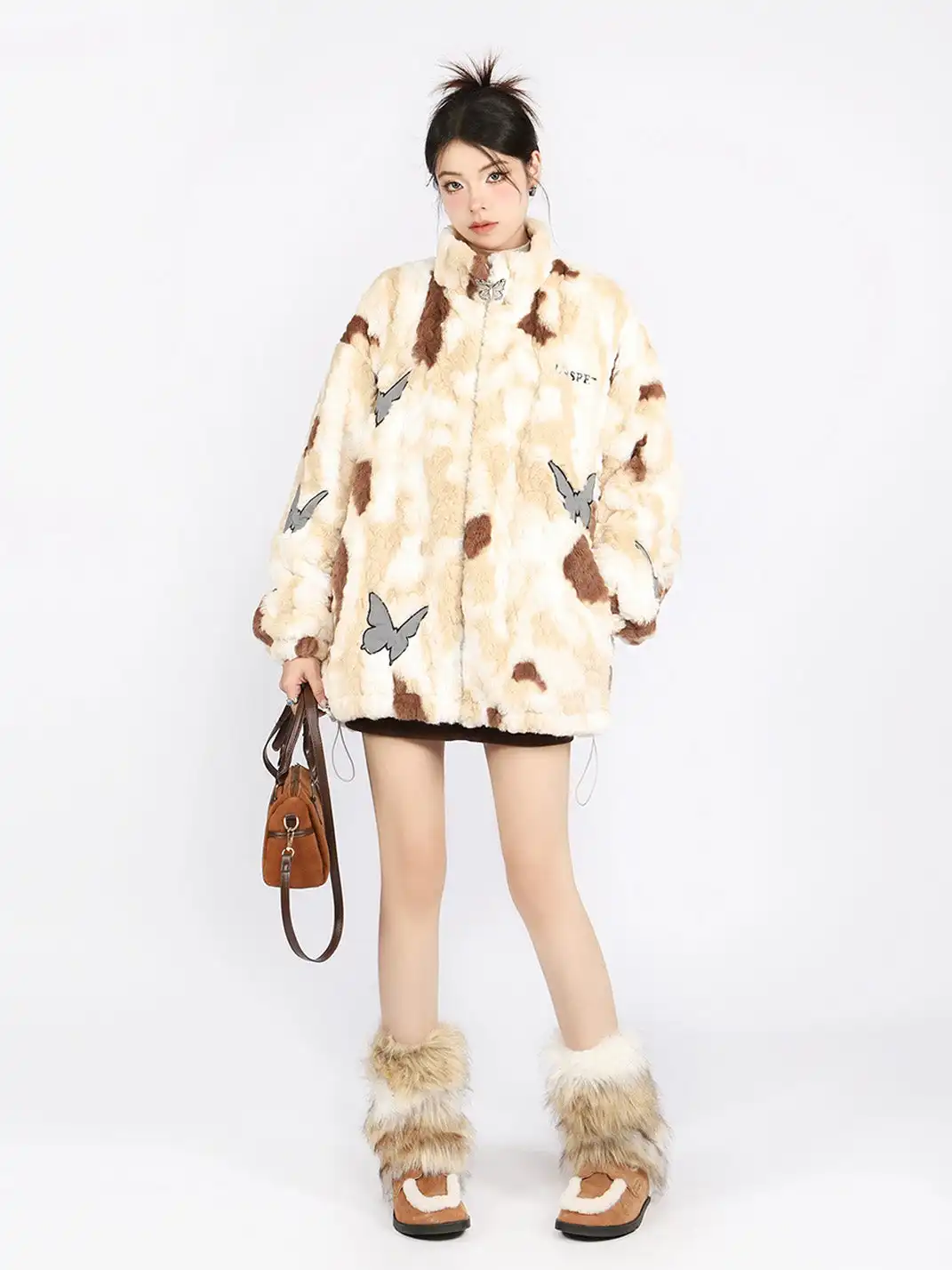 BIGGOLD | Tie Dye Butterfly Lambswool Coat