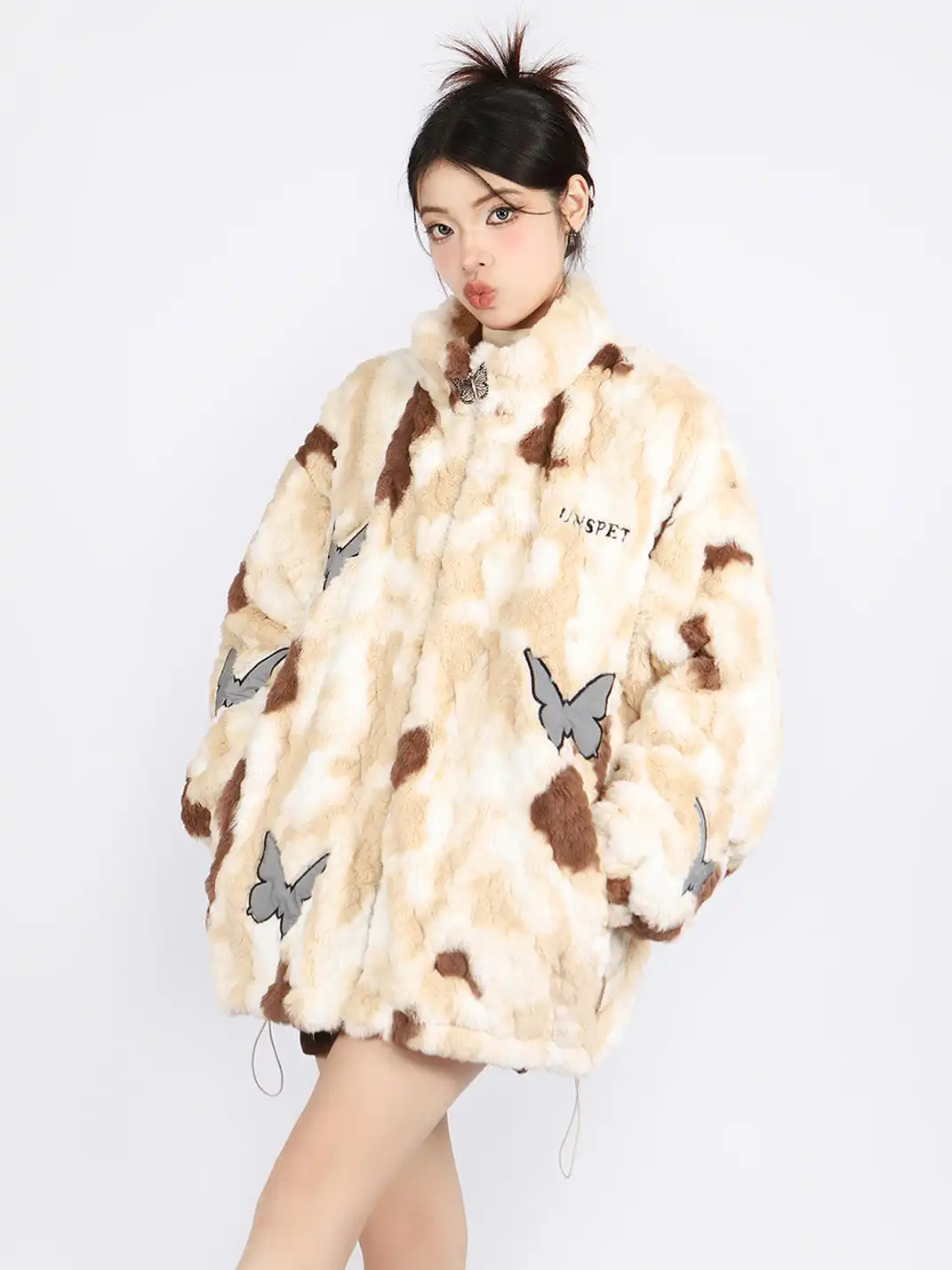 BIGGOLD | Tie Dye Butterfly Lambswool Coat