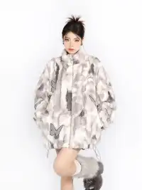 BIGGOLD | Tie Dye Butterfly Lambswool Coat