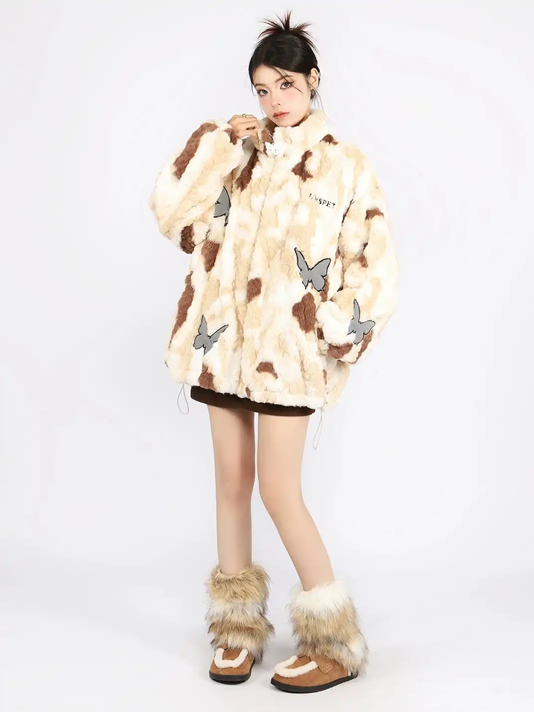 BIGGOLD | Tie Dye Butterfly Lambswool Coat