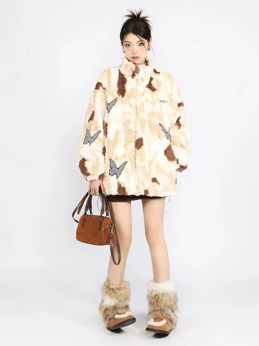 BIGGOLD | Tie Dye Butterfly Lambswool Coat