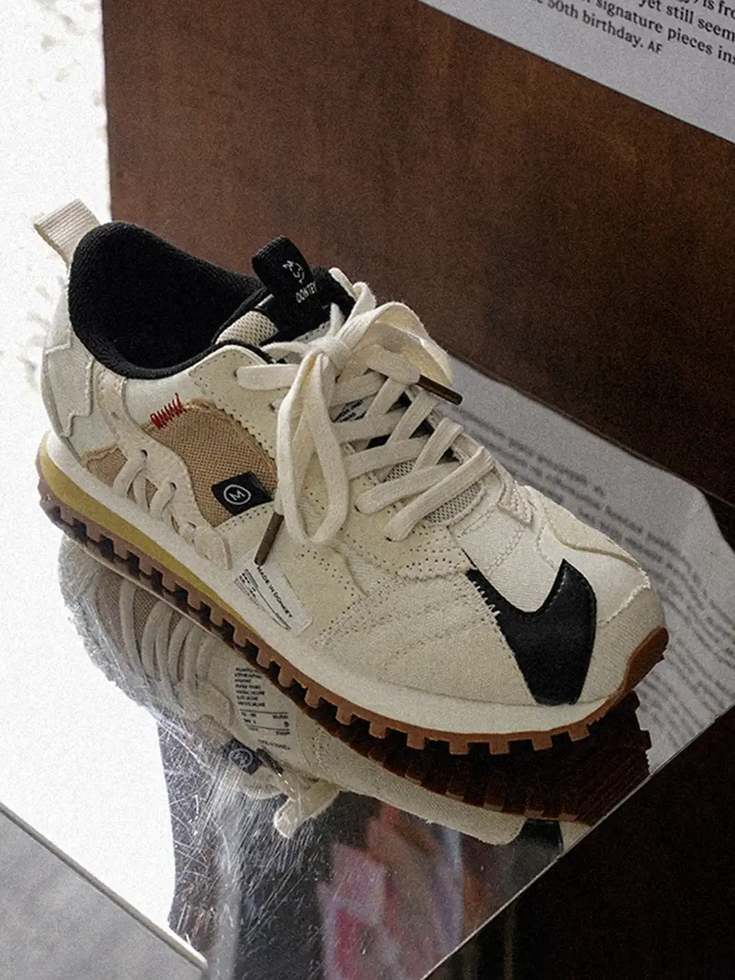 MULE DONKEY | Waffle Sole Retro Running Sneakers
