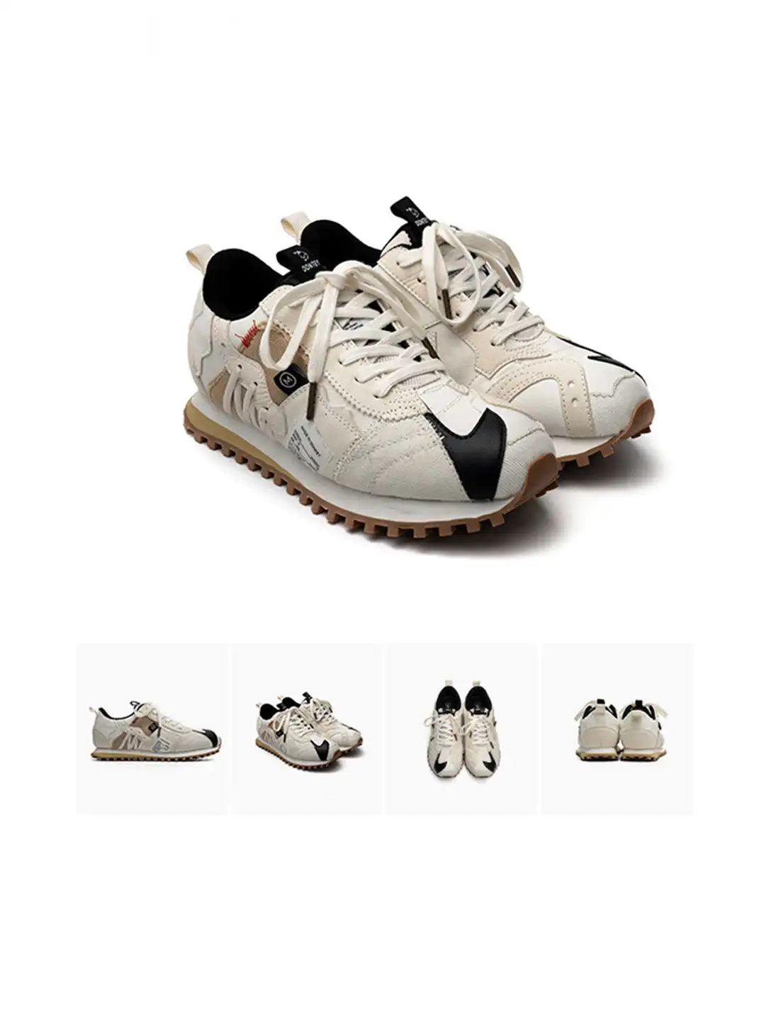 MULE DONKEY | Waffle Sole Retro Running Sneakers