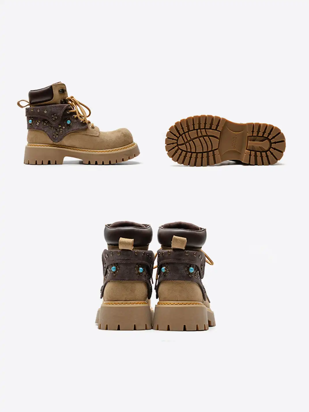 MULE DONKEY | Retro Chunky Heel Work Boots