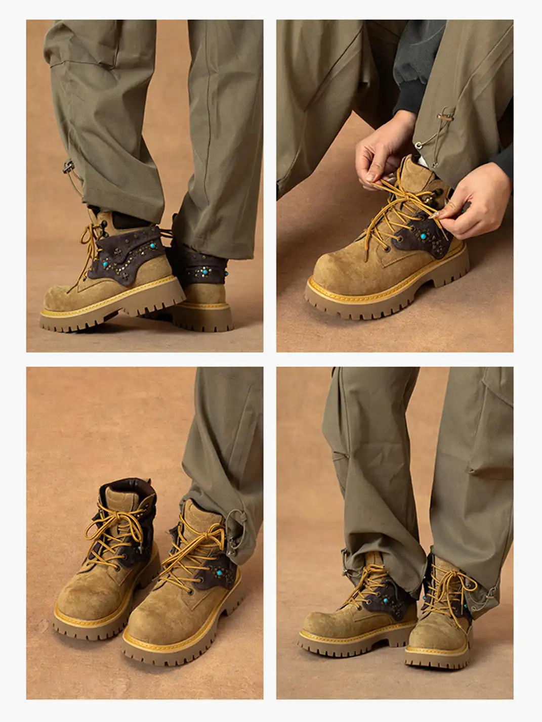 MULE DONKEY | Retro Chunky Heel Work Boots