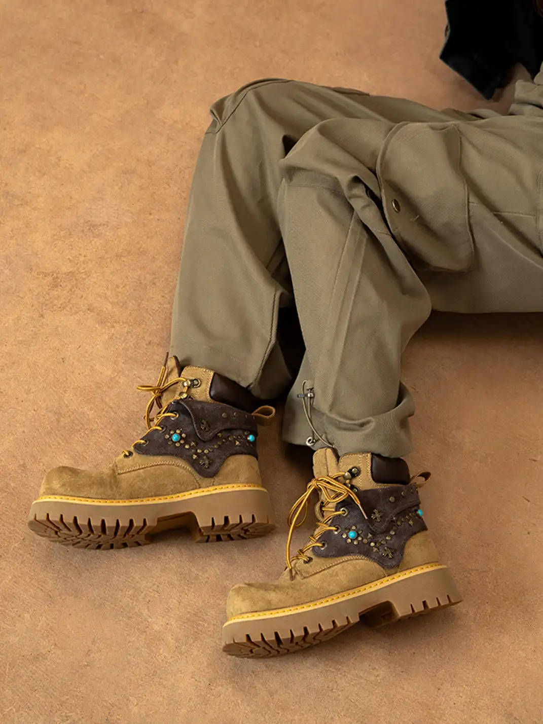 MULE DONKEY | Retro Chunky Heel Work Boots