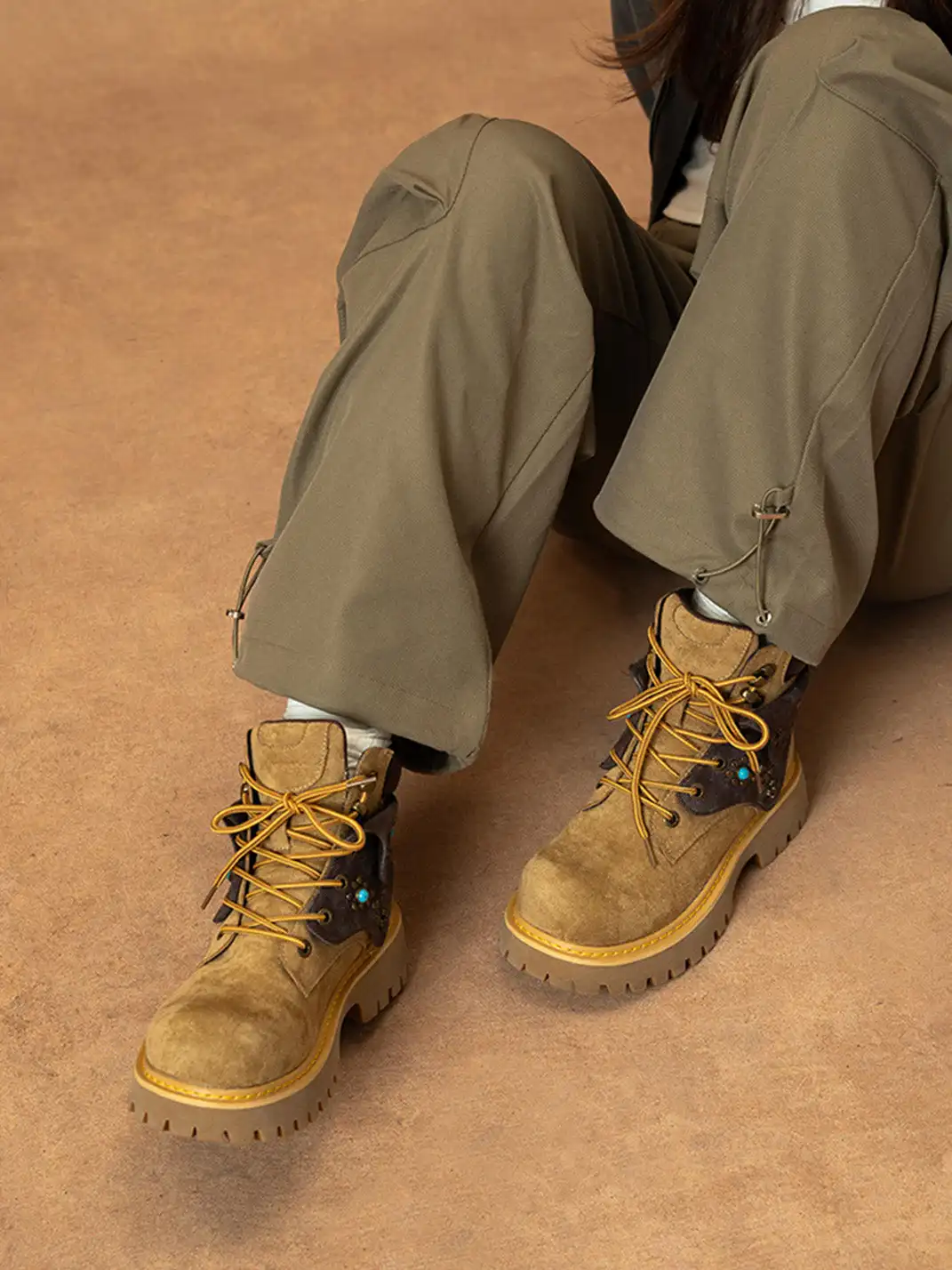 MULE DONKEY | Retro Chunky Heel Work Boots