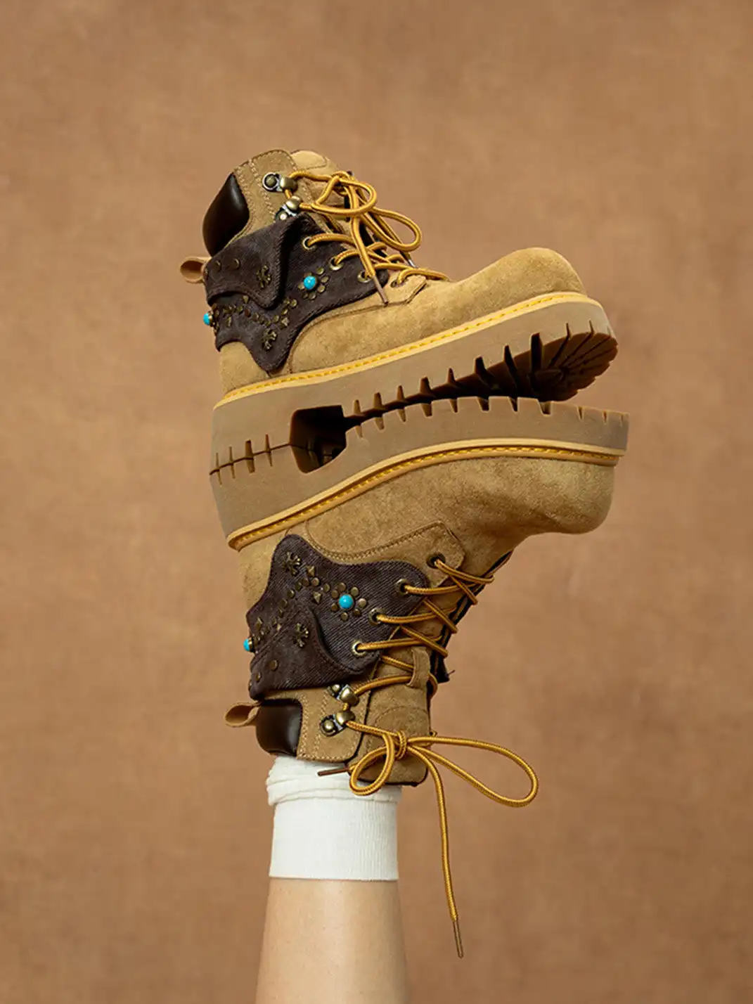 MULE DONKEY | Retro Chunky Heel Work Boots