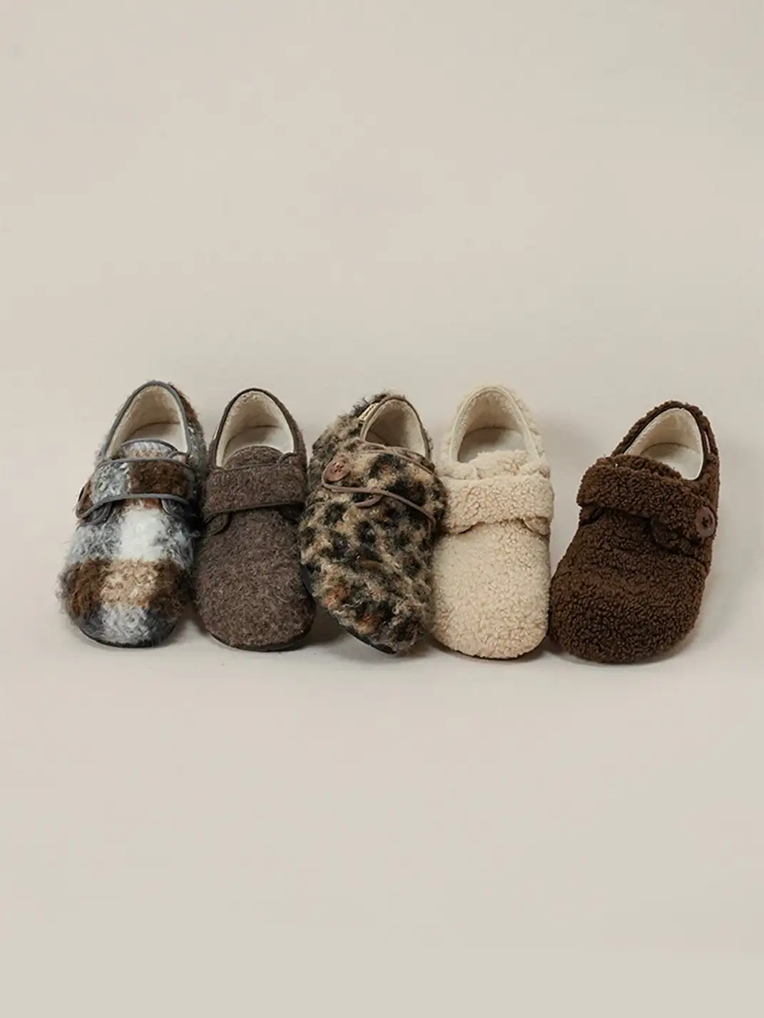 MULE DONKEY | Fleece Lined Velcro Slip-On Shoes