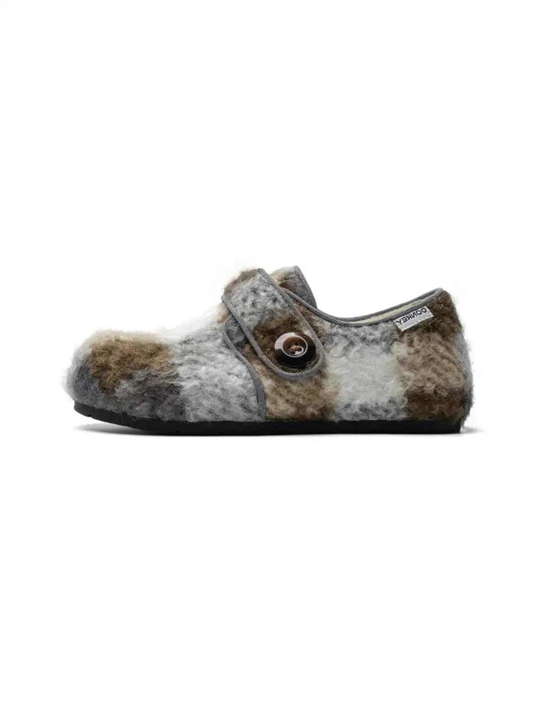 MULE DONKEY | Fleece Lined Velcro Slip-On Shoes