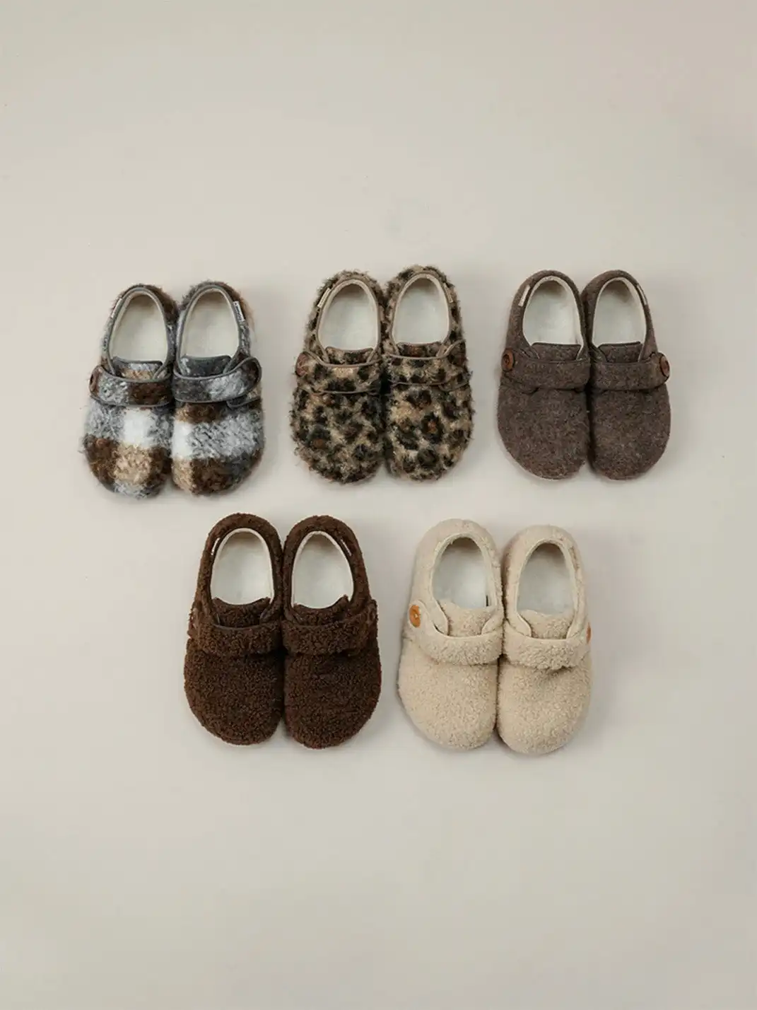 MULE DONKEY | Fleece Lined Velcro Slip-On Shoes