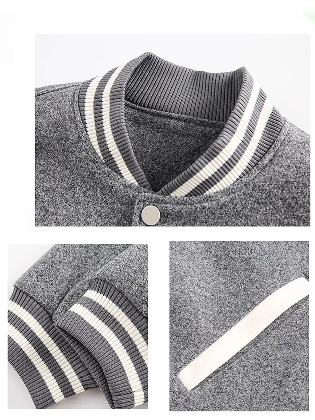 BIGGOLD | Vintage Embroidered Preppy Baseball Jacket