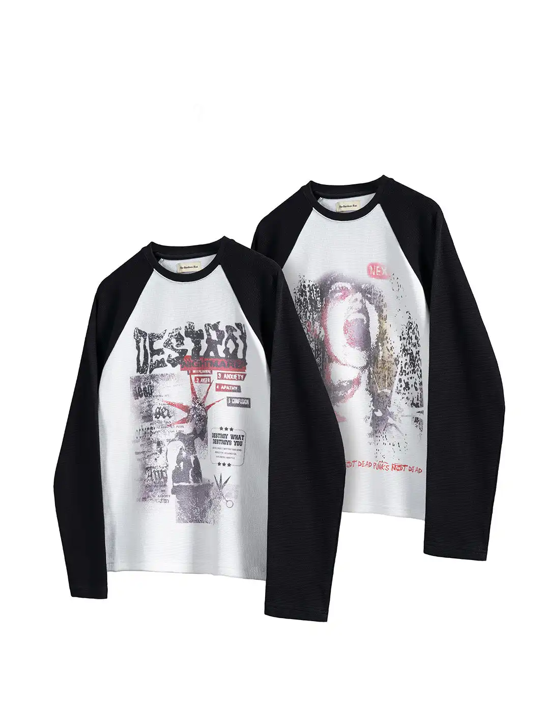 The Butchers Riot | Punk Band Waffle Raglan Sleeve Top