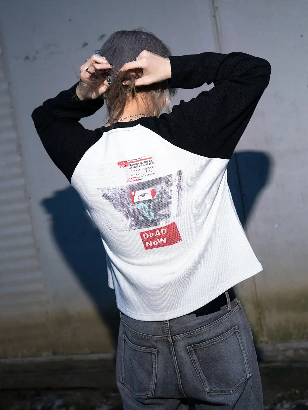 The Butchers Riot | Punk Band Waffle Raglan Sleeve Top
