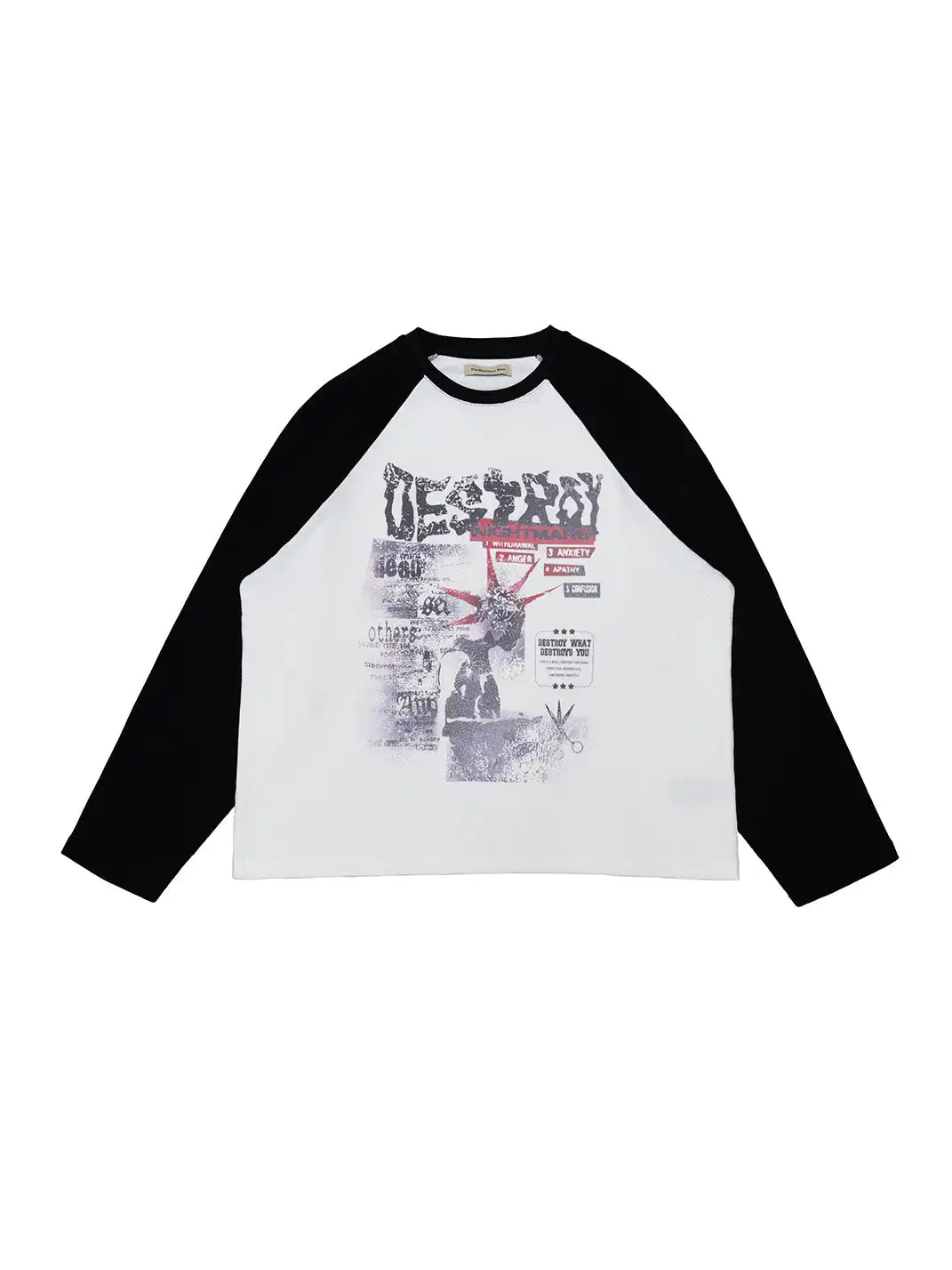 The Butchers Riot | Punk Band Waffle Raglan Sleeve Top