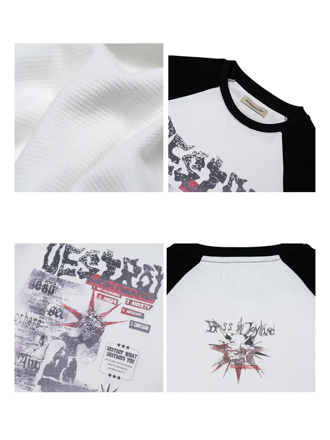 The Butchers Riot | Punk Band Waffle Raglan Sleeve Top