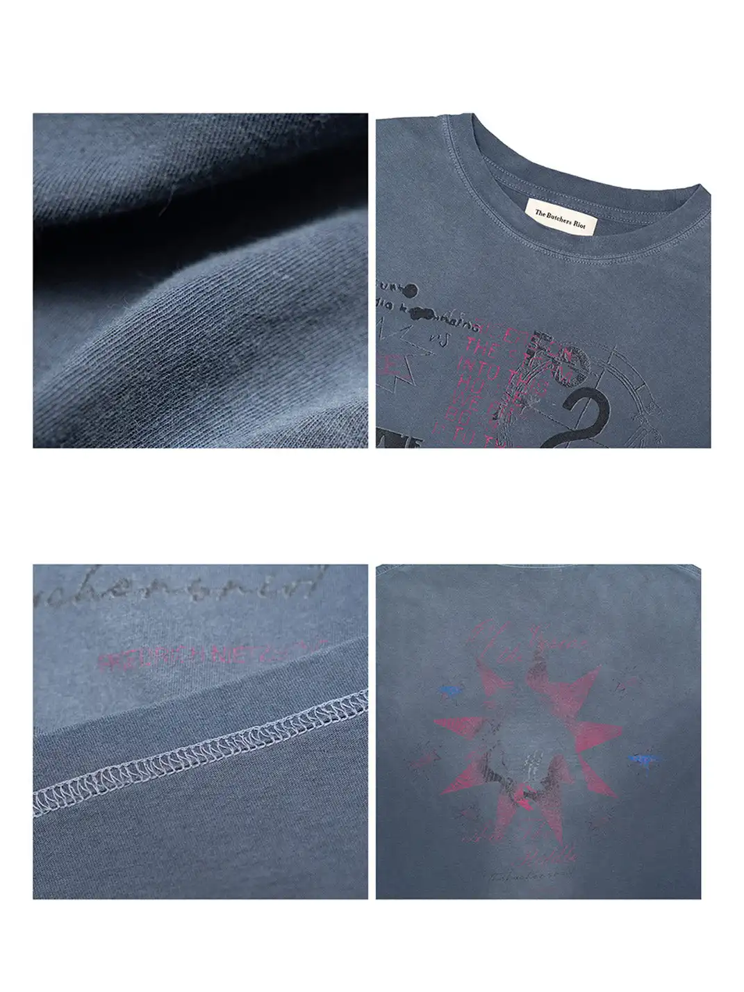 The Butchers Riot | Distressed Punk Band Crew Neck Shirt