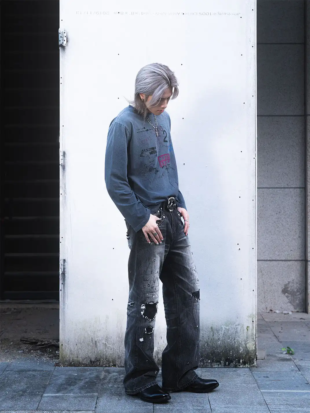 The Butchers Riot | Distressed Punk Band Crew Neck Shirt