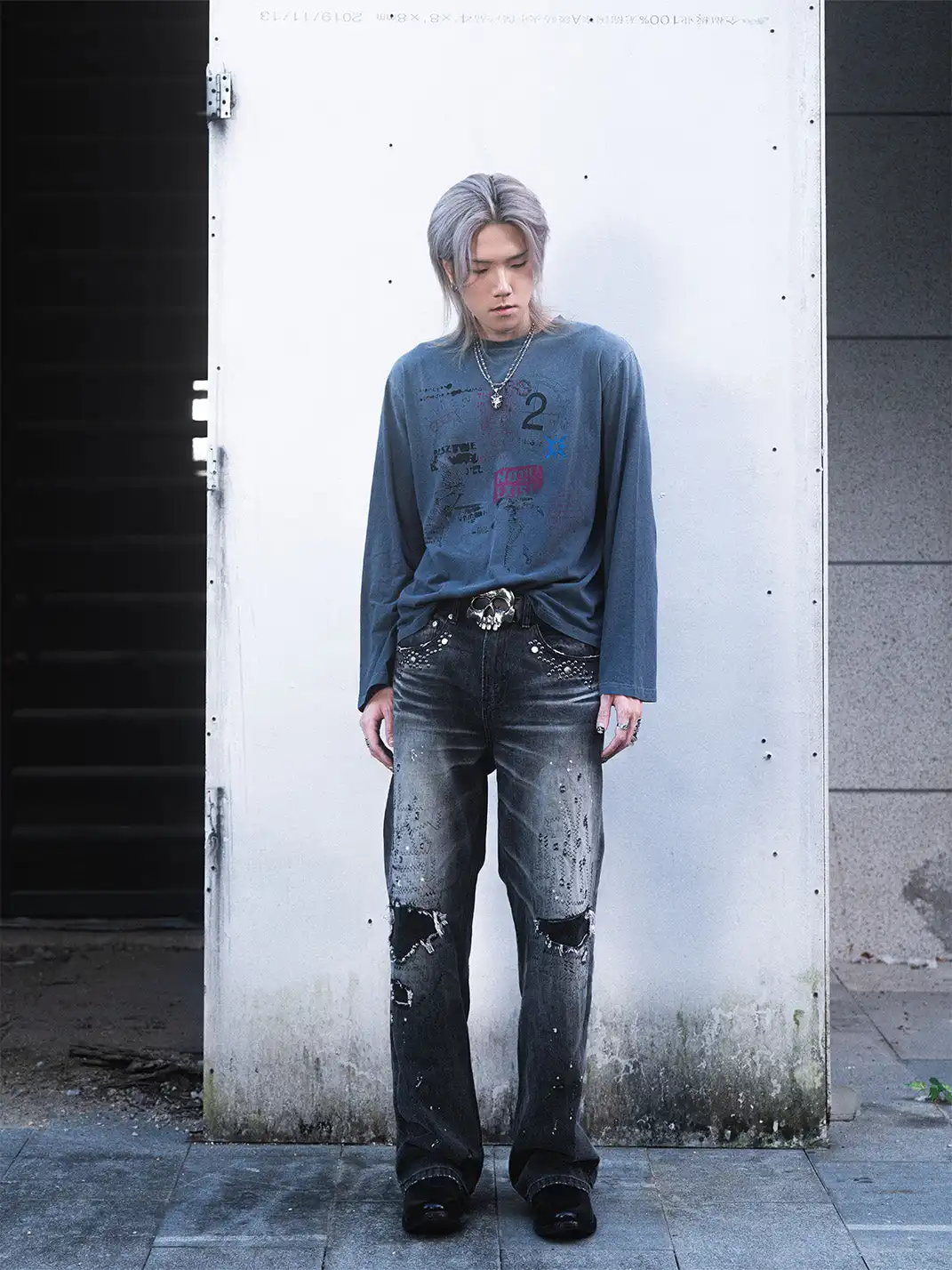 The Butchers Riot | Distressed Punk Band Crew Neck Shirt