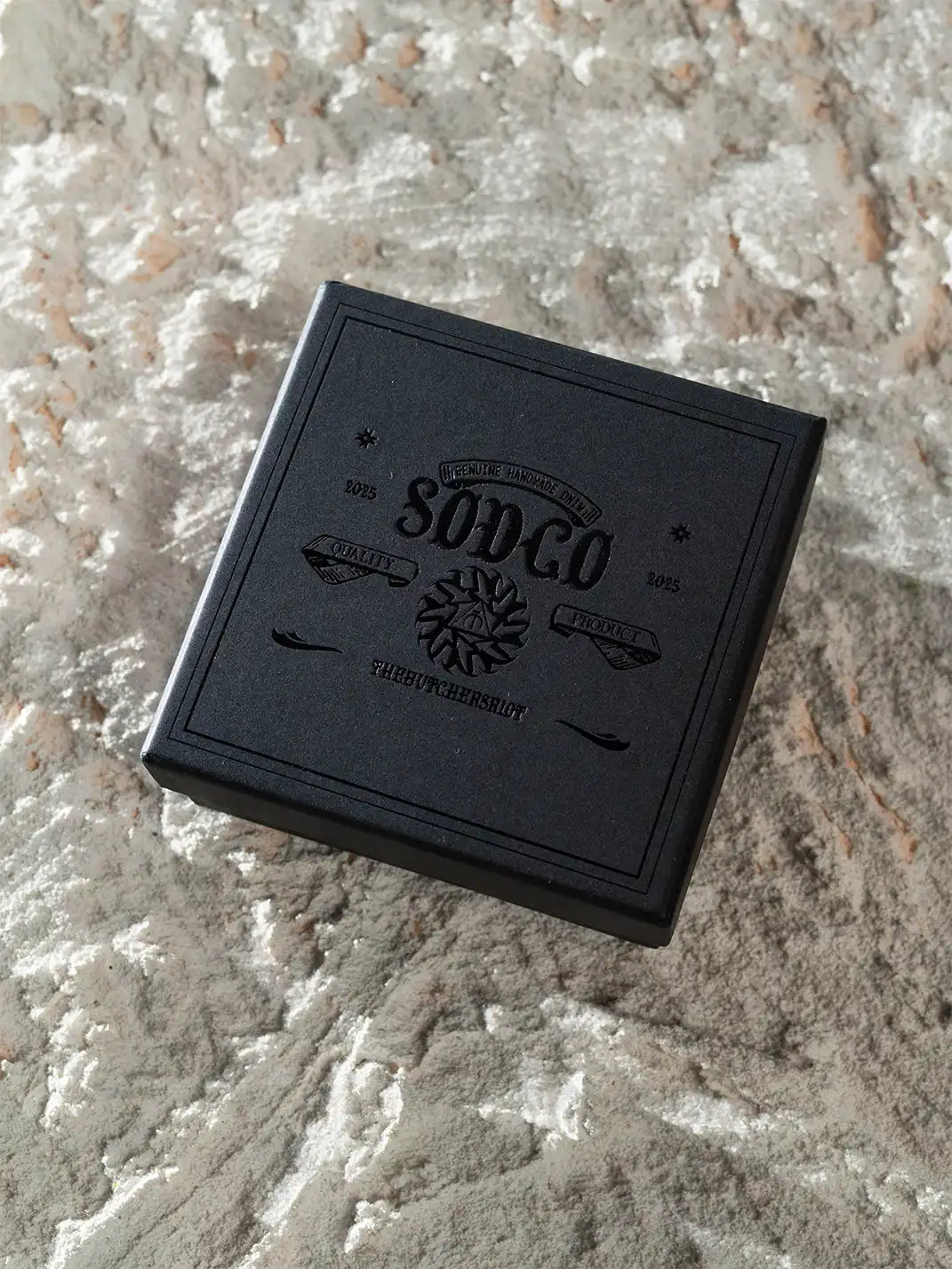 The Butchers Riot | Genuine Leather Black Two-in-One Cigarette Box Bag