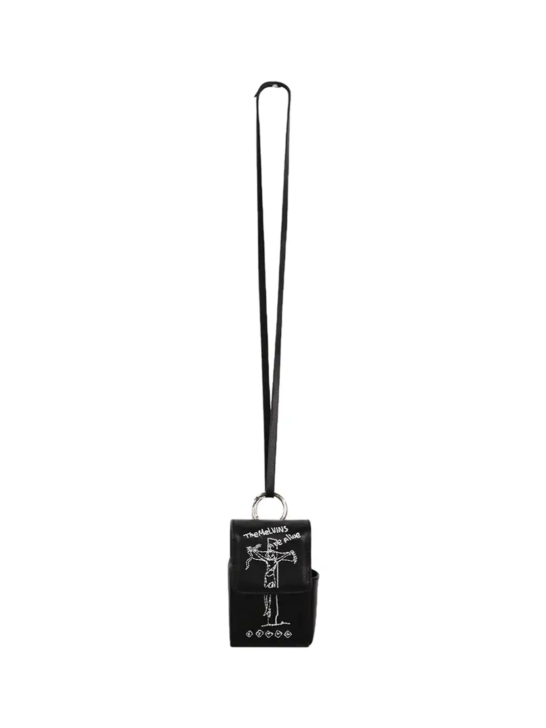 The Butchers Riot | Genuine Leather Black Two-in-One Cigarette Box Bag