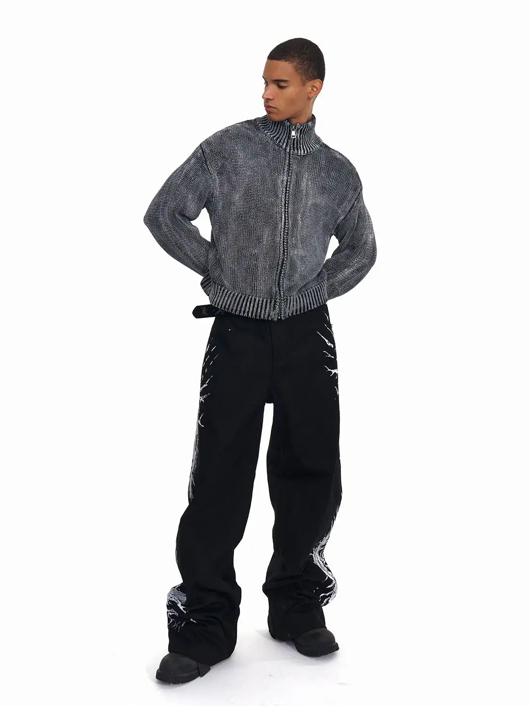 Fourth3ex | Thorn Series Zip-through Cardigan