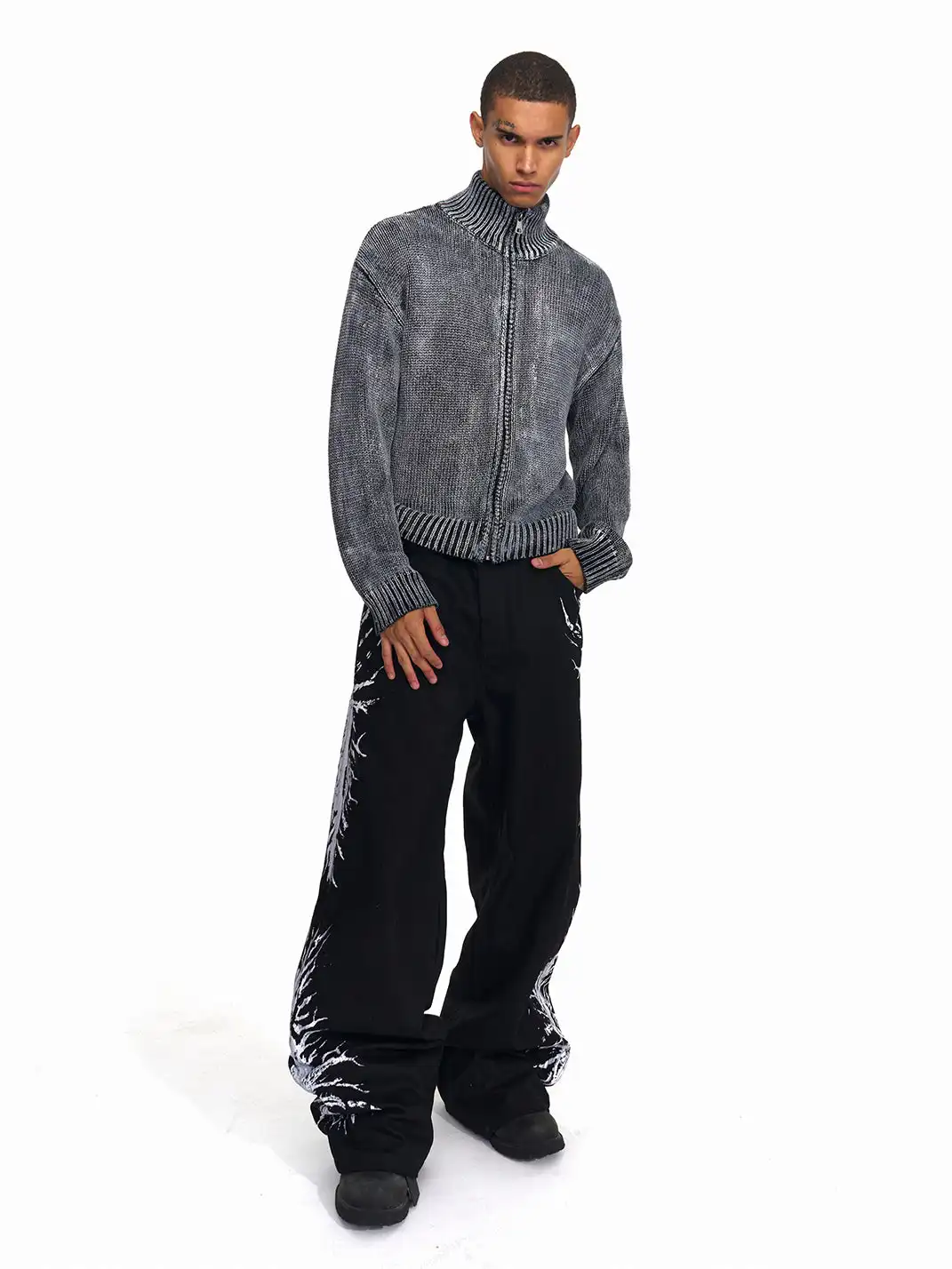 Fourth3ex | Thorn Series Zip-through Cardigan